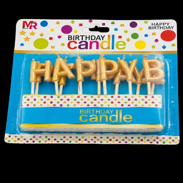 Happy Birthday Stick Candle