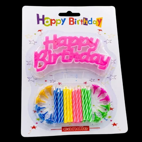 3D Happy Birthday Candle