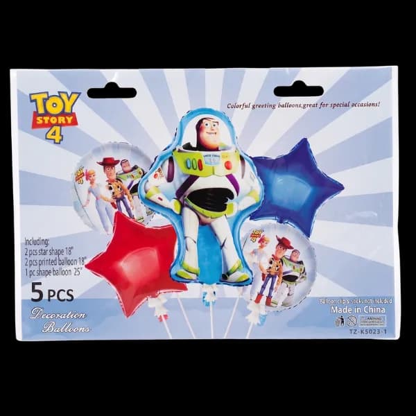 Disney Toy Story Helium Balloon Set – 5 Pieces